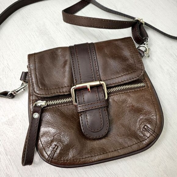 Tano Small Leather Crossbody Bag - Picture 2 of 7
